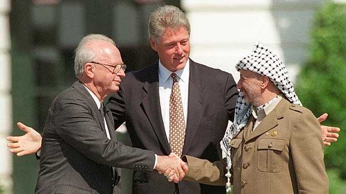 Arafat at the Oslo Accords